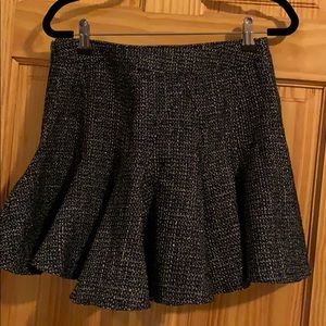 Mini black and silver glitter skirt